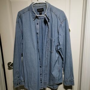 Eddie bauer large denim shirt